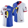 matthew stafford white royal super bowl lvi georgia bulldogs x la rams jersey