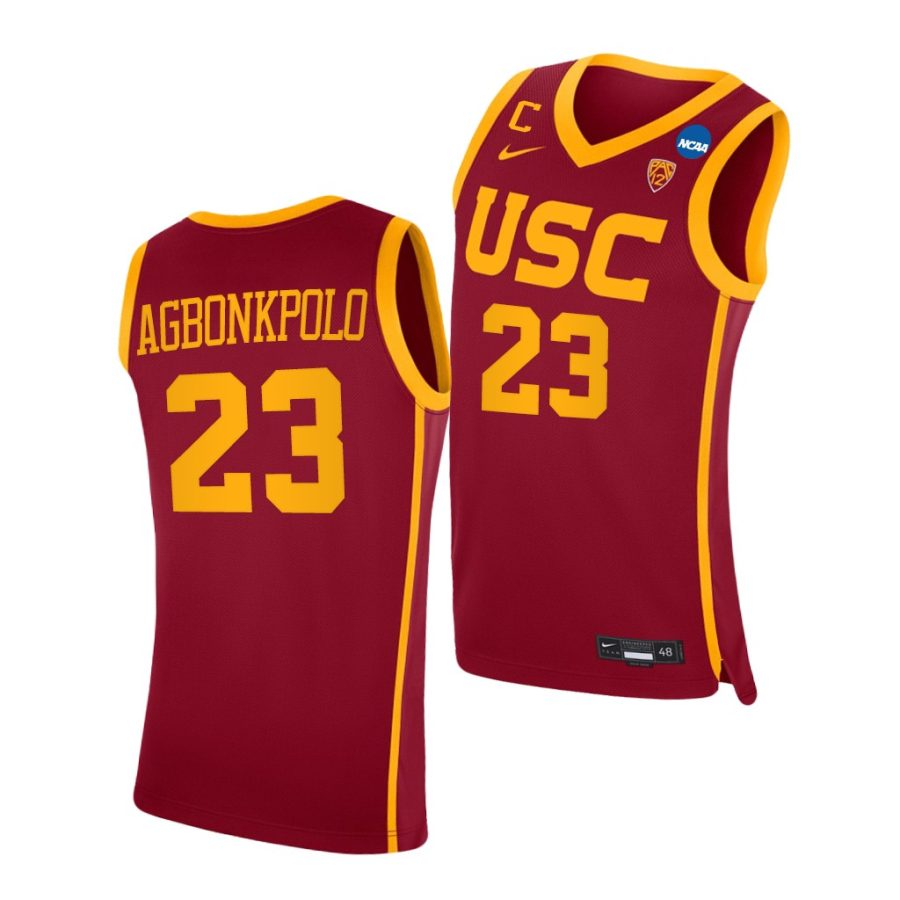 max agbonkpolo cardinal 2021 march madness sweet 16 usc trojans jersey