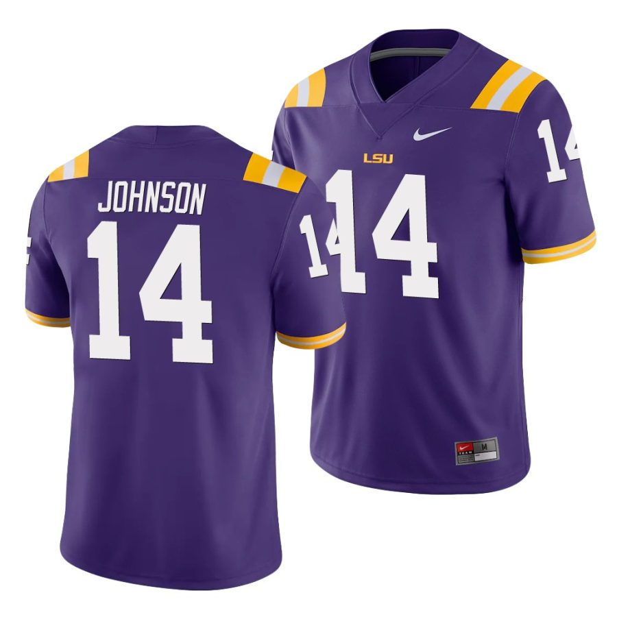 max johnson purple game men's jersey