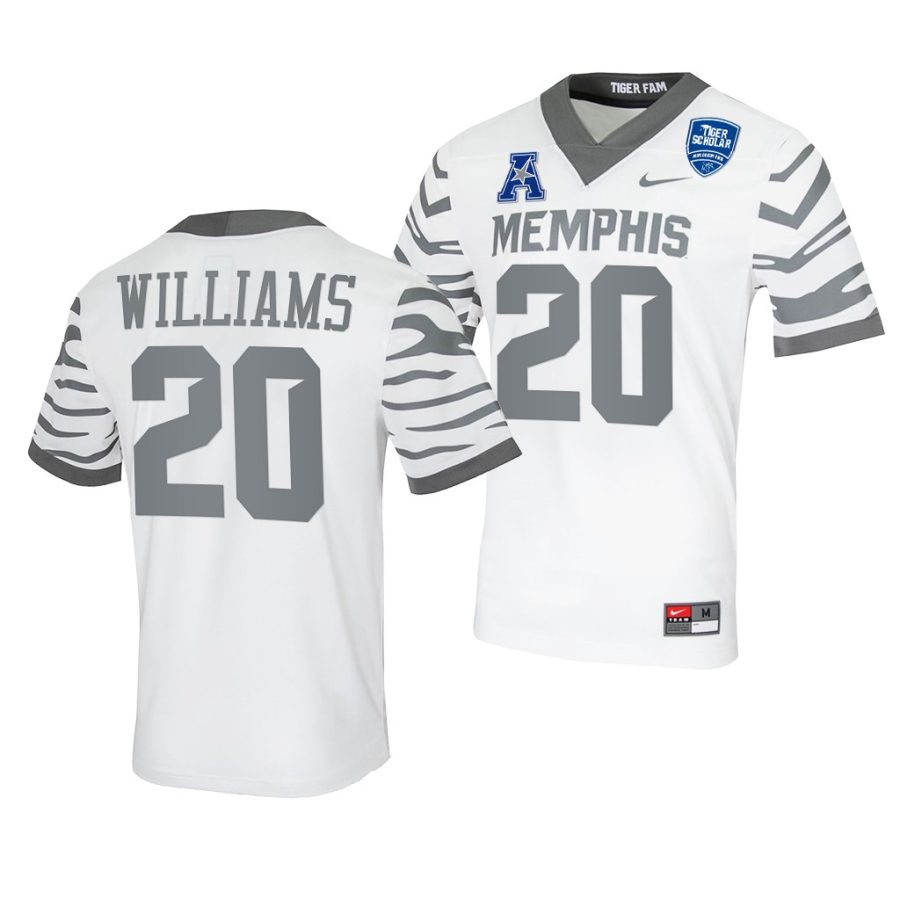 memphis tigers deangelo williams white college football men jersey