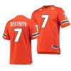 miami hurricanes xavier restrepo orange college football men jersey