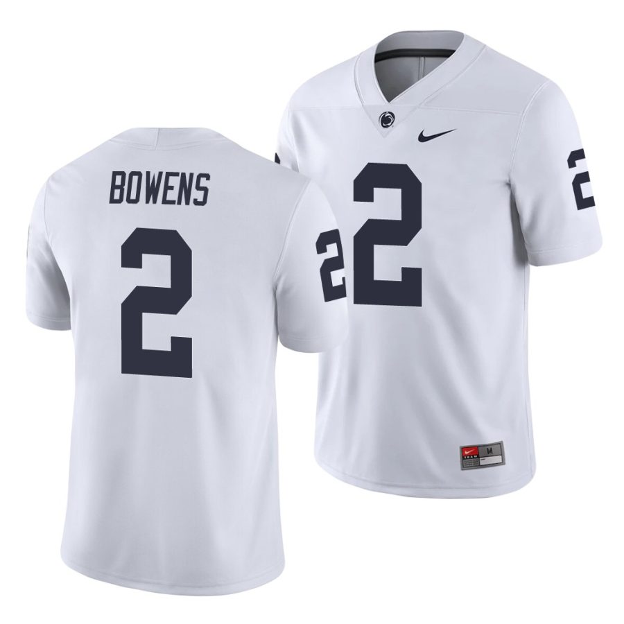 micah bowens white college football men's jersey