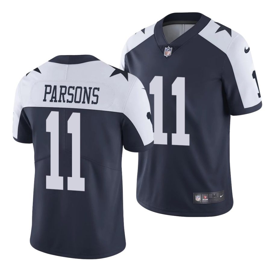 micah parsons cowboys 2021 nfl draft alternate limited men's navy jersey