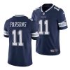 micah parsons cowboys 2021 nfl draft vapor limited men's navy jersey