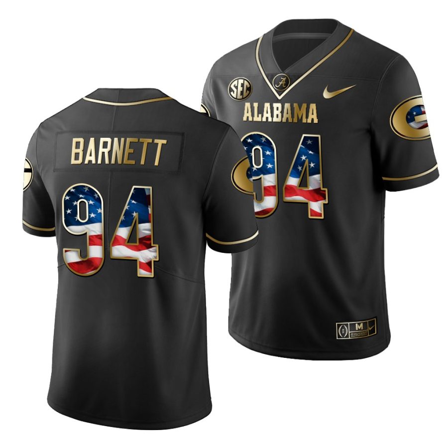 michael barnett black stars and stripes men's jersey