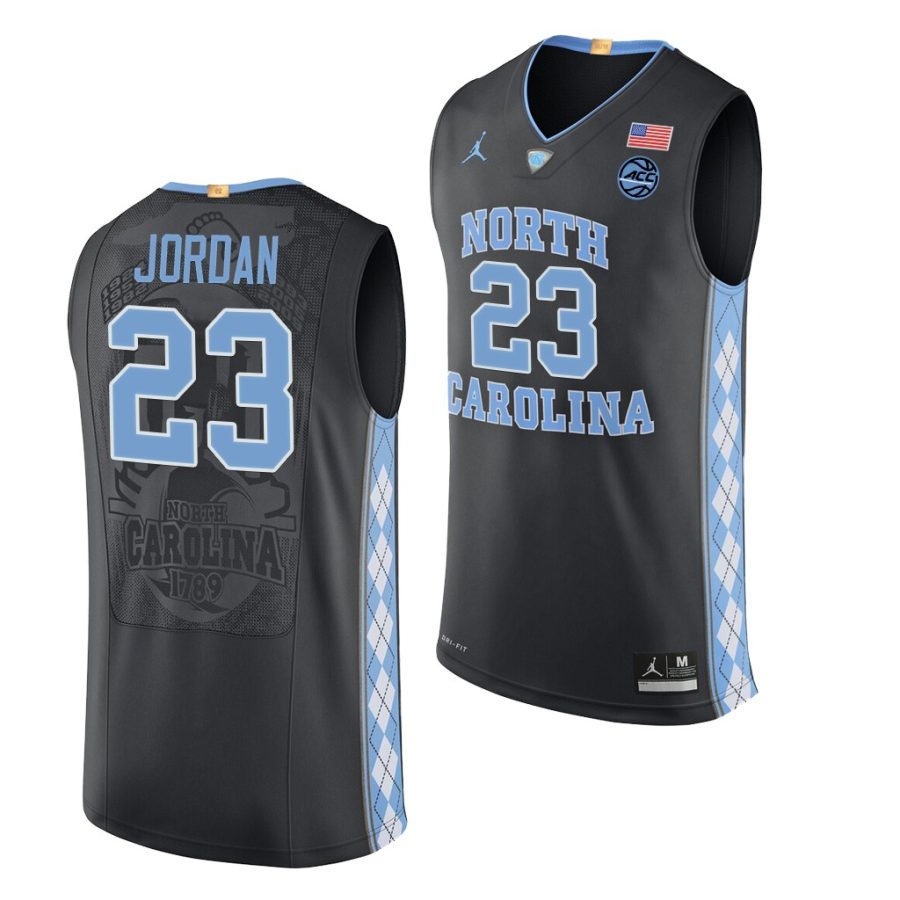 michael jordan black authentic men's jersey