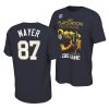 michael mayer locker room 2022 fiesta bowl navy shirt