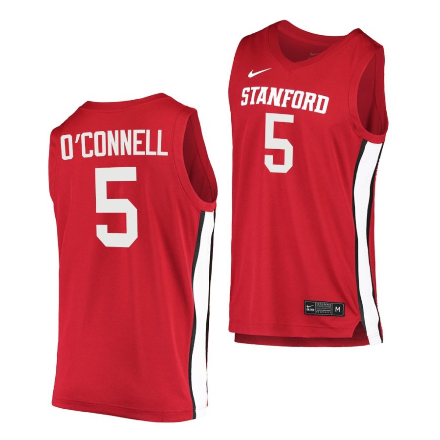 michael o'connell red college basketball men jersey