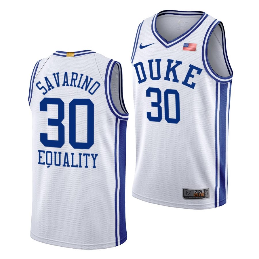 michael savarino white equality men jersey