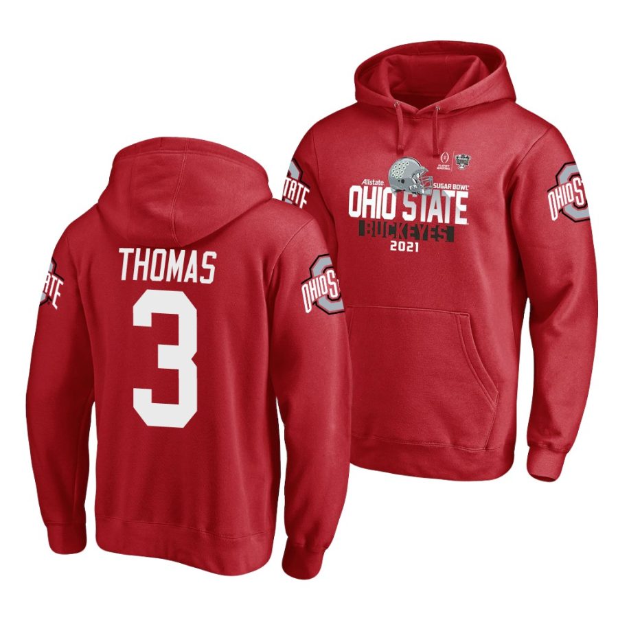 michael thomas scarlet 2021 sugar bowl ohio state buckeyes hoodie