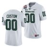 michigan state spartans custom white 2021 peach bowl college football playoff jersey