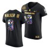 michigan state spartans kenneth walker iii 2021 peach bowl golden diamond edition black jersey