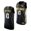 michigan wolverines adrien nunez 2021 march madness golden authentic black jersey