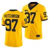 michigan wolverines aidan hutchinson maize college football men jersey