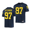 michigan wolverines aidan hutchinson navy game men's jersey