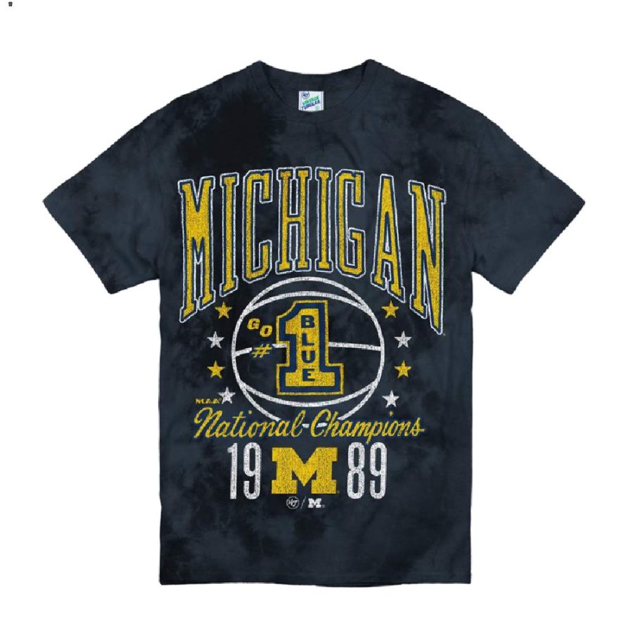 michigan wolverines black 2021 march madness h champs vintage men t shirt