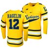 michigan wolverines carl hagelin college hockey maize alumni jersey