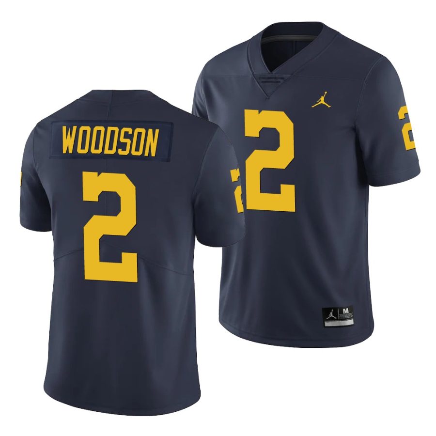 michigan wolverines charles woodson navy limited men's jersey