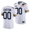 michigan wolverines custom white 2021 orange bowl college football playoff jersey