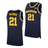 michigan wolverines franz wagner navy replica college basketball jersey