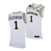 michigan wolverines hunter dickinson 2021 big ten regular season champions blm white jersey