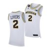 michigan wolverines isaiah livers 2021 big ten regular season champions blm white jersey