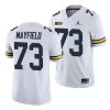 michigan wolverines jalen mayfield white game college football jersey