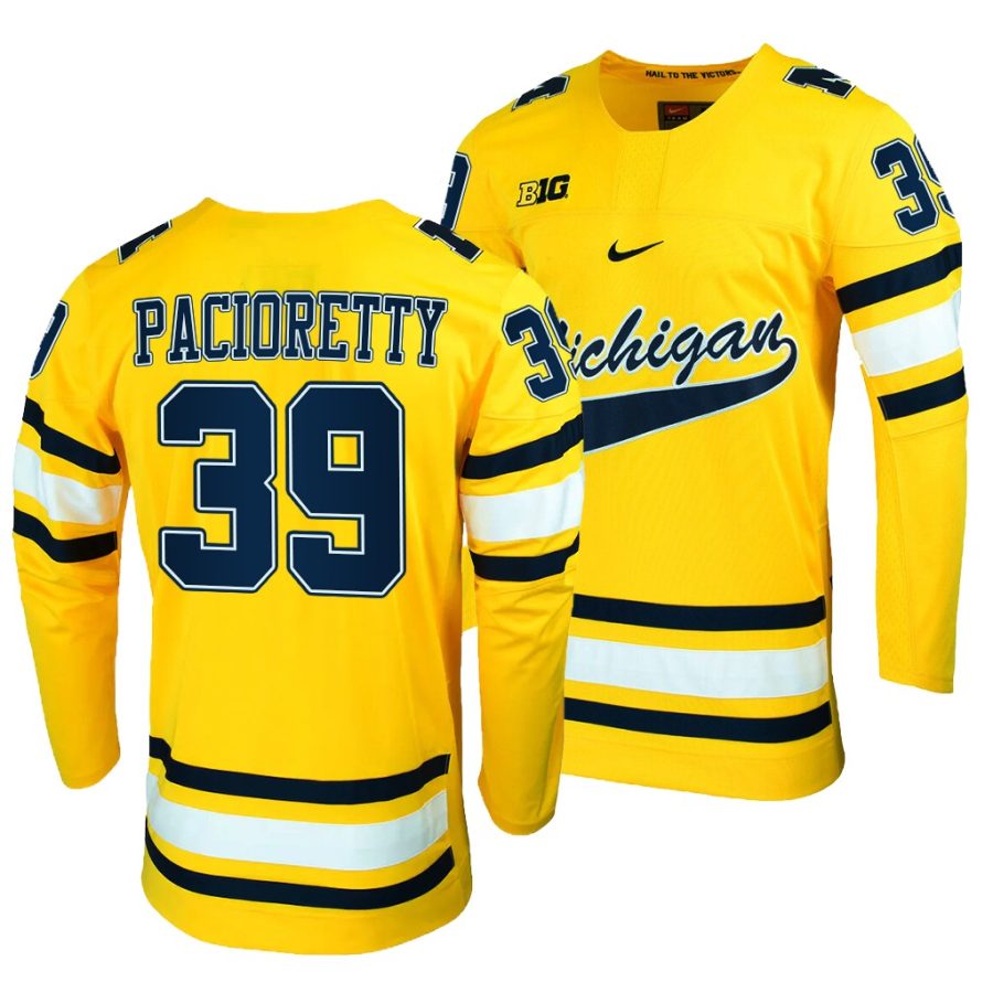 michigan wolverines max pacioretty college hockey maize alumni jersey