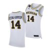 michigan wolverines rico ozuna harrison 2021 big ten regular season champions blm white jersey