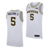 michigan wolverines terrance williams ii white replica college basketball jersey