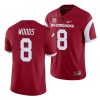 mike woods cardinal college football arkansas razorbacks jersey 0