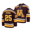 minnesota golden gophers jack perbix 2021 b1g tournament championship maroon replica jersey