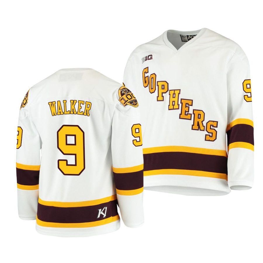 minnesota golden gophers sammy walker 2021 b1g tournament championship white throwback jersey