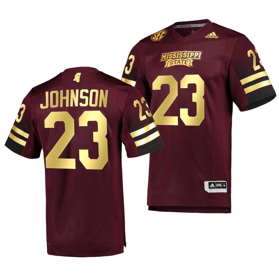 mississippi state bulldogs dillon johnson maroon special game premier football jersey