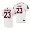 mississippi state bulldogs dillon johnson white college football replica jersey