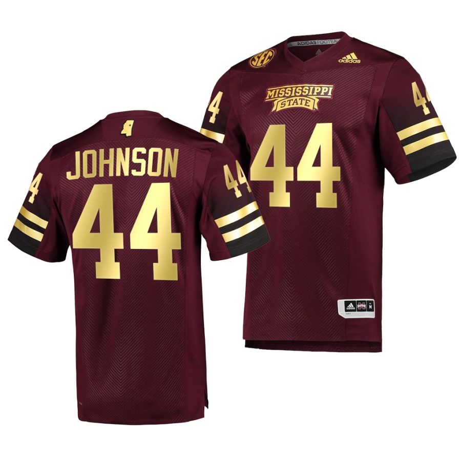 mississippi state bulldogs jett johnson maroon special game premier football jersey