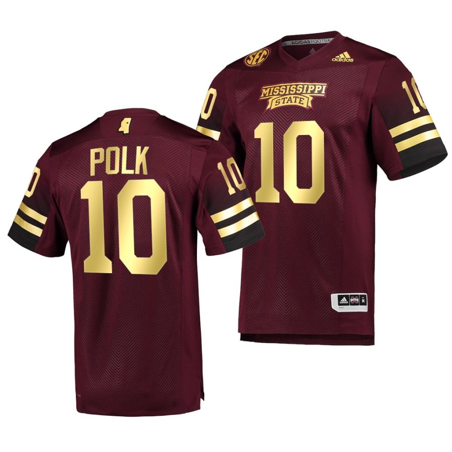 mississippi state bulldogs makai polk maroon special game premier football jersey