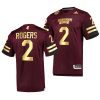 mississippi state bulldogs will rogers maroon special game premier football jersey