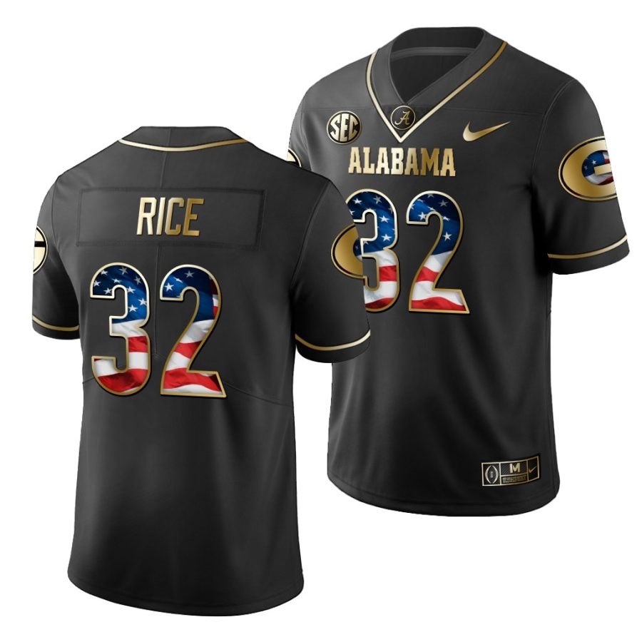 monty rice black stars and stripes men's jersey