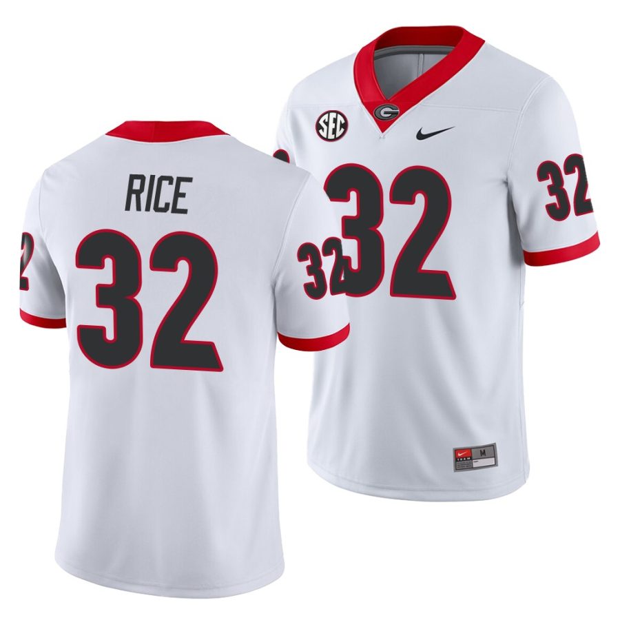 monty rice white away men's jersey