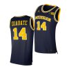 moussa diabate navy 2021 class michigan wolverines jersey