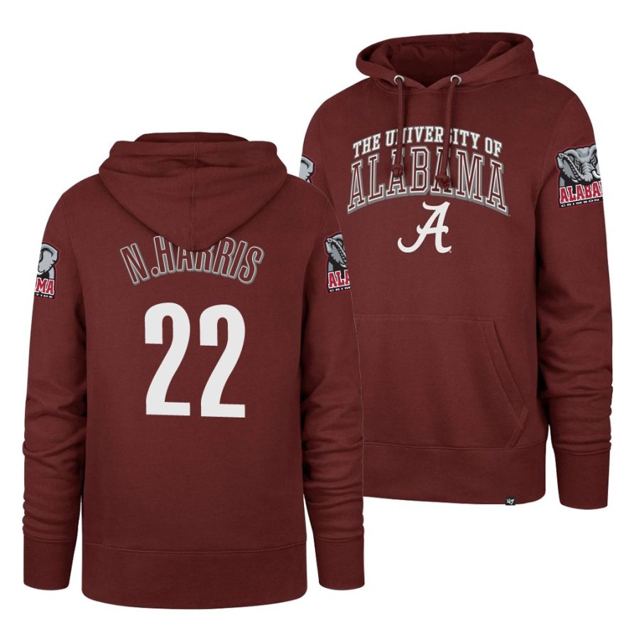 najee harris cardinal double decker alabama crimson tide hoodie