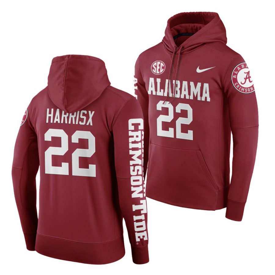 najee harris crimson name and number ncaa football jersey 0