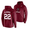 najee harris crimson vintage school logo alabama crimson tide hoodie