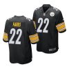 najee harris steelers 2021 nfl draft game men's black jersey