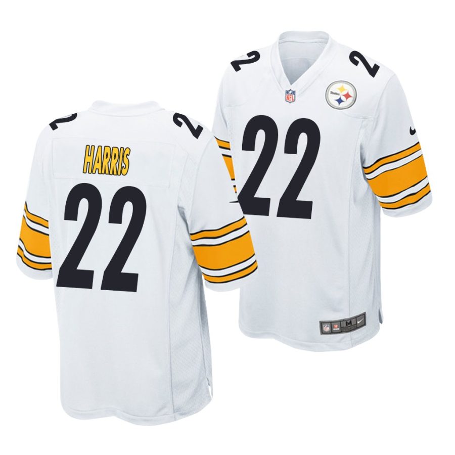 najee harris steelers 2021 nfl draft game men's white jersey