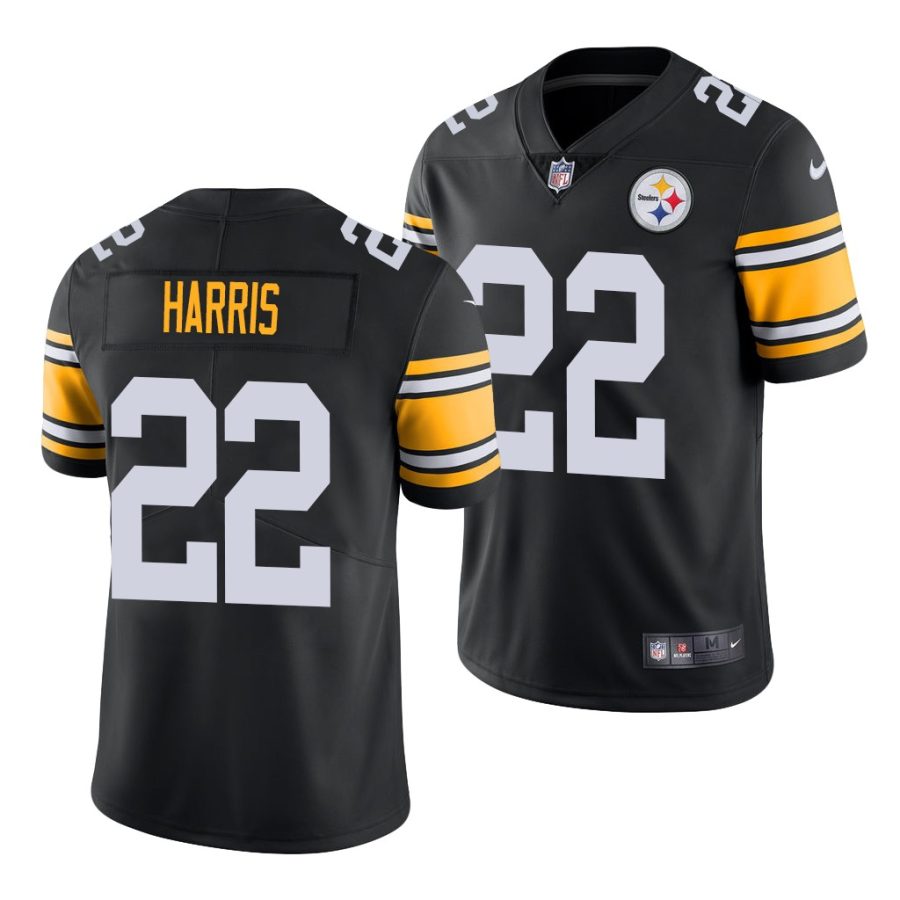 najee harris steelers 2021 nfl draft vapor limited men's black jersey