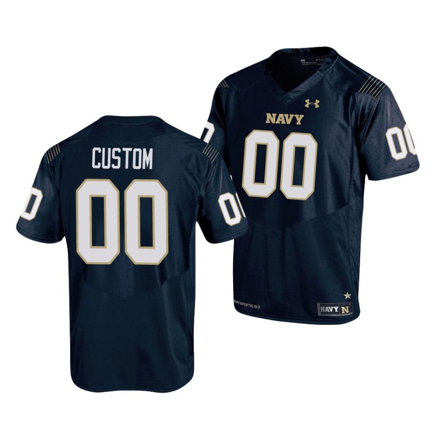 navy midshipmen custom navy replica men's jersey