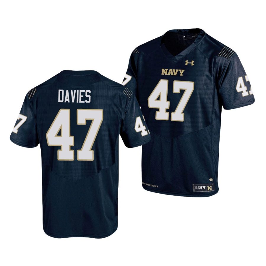 navy midshipmen daniel davies navy replica men's jersey