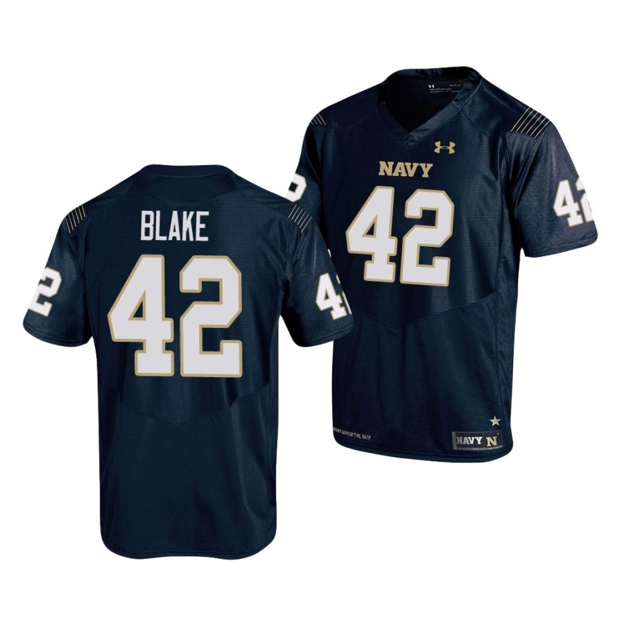 navy midshipmen ian blake navy replica men's jersey